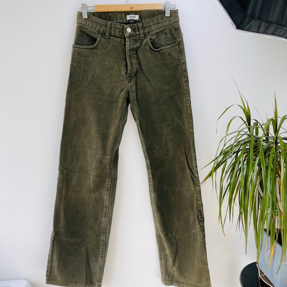 Moschino Other - MOSCHINO Green super soft jeans relaxed straight pants joggers